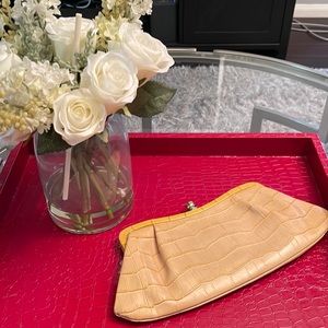 Yellow clutch. Banana Republic yellow clutch